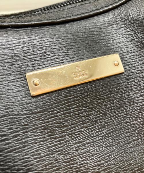 GUCCI（グッチ）GUCCI (グッチ) レザーワンショルダーバッグ ブラック サイズ:表記なしの古着・服飾アイテム