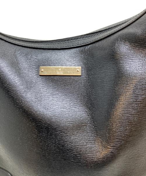 GUCCI（グッチ）GUCCI (グッチ) レザーワンショルダーバッグ ブラック サイズ:表記なしの古着・服飾アイテム
