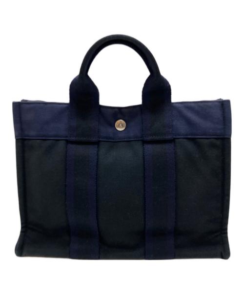 HERMES（エルメス）HERMES (エルメス) フールトゥPM ブラック×ネイビーの古着・服飾アイテム