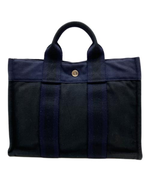 HERMES（エルメス）HERMES (エルメス) フールトゥPM ブラック×ネイビーの古着・服飾アイテム