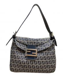 FENDI（フェンディ）の古着「マンバケット ズッキーノ/ワンショルダーバッグ」｜グレー