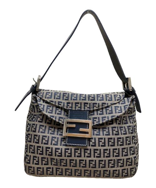 FENDI（フェンディ）FENDI (フェンディ) マンバケット ズッキーノ/ワンショルダーバッグ グレーの古着・服飾アイテム