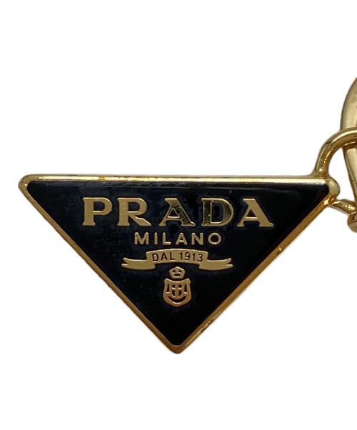 PRADA（プラダ）PRADA (プラダ) エナメル メタル ピアス ゴールドの古着・服飾アイテム
