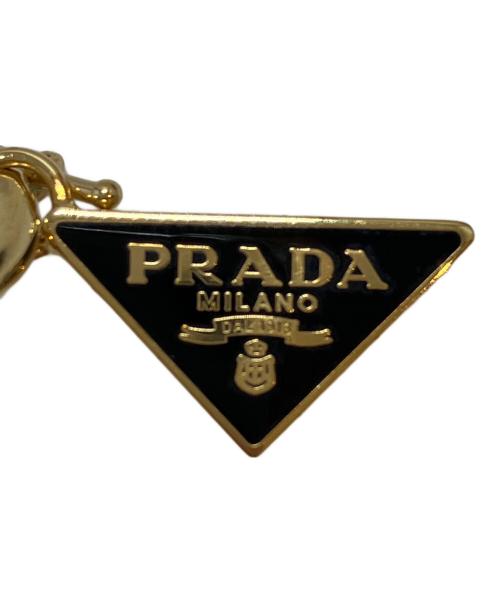 PRADA（プラダ）PRADA (プラダ) エナメル メタル ピアス ゴールドの古着・服飾アイテム