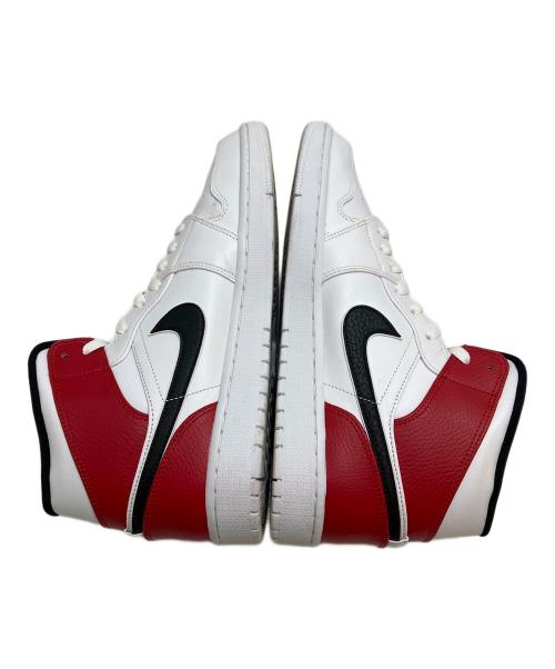 NIKE（ナイキ）NIKE (ナイキ) Air Jordan 1 Mid レッド×ホワイト サイズ:28CMの古着・服飾アイテム