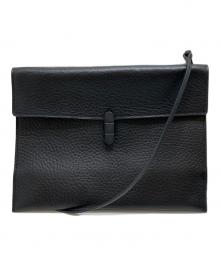 TOMOE（トモエ）の古着「UTILITY レザーサコッシュ（S）/ショルダーバッグ」｜ブラック