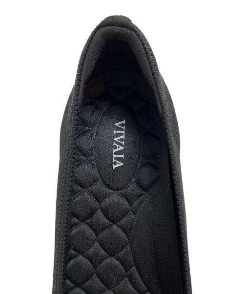VIVAIA（ビバイア）VIVAIA (ビバイア) ポインテッドトゥキトゥンヒールパンプス ブラック サイズ:24㎝の古着・服飾アイテム