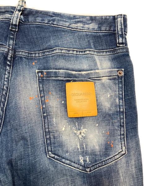 DSQUARED2（ディースクエアード）DSQUARED2 (ディースクエアード) スキニーデニムパンツ インディゴ サイズ:48の古着・服飾アイテム