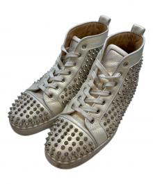 Christian Louboutin（クリスチャン・ルブタン）の古着「ハイカットスニーカー」｜アイボリー