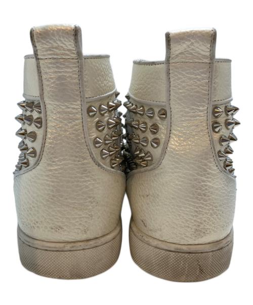 Christian Louboutin（クリスチャン・ルブタン）Christian Louboutin (クリスチャン・ルブタン) ハイカットスニーカー アイボリー サイズ: 41 1/2の古着・服飾アイテム