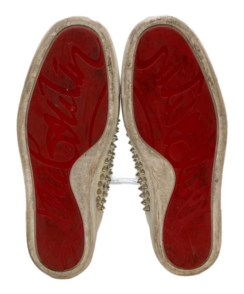 Christian Louboutin（クリスチャン・ルブタン）Christian Louboutin (クリスチャン・ルブタン) ハイカットスニーカー アイボリー サイズ: 41 1/2の古着・服飾アイテム