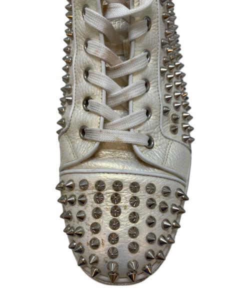 Christian Louboutin（クリスチャン・ルブタン）Christian Louboutin (クリスチャン・ルブタン) ハイカットスニーカー アイボリー サイズ: 41 1/2の古着・服飾アイテム