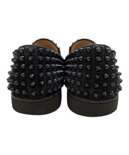 Christian Louboutin（クリスチャン・ルブタン）Christian Louboutin (クリスチャン・ルブタン) ROLLER BOAT/スタッズスリッポン ブラック サイズ:43の古着・服飾アイテム