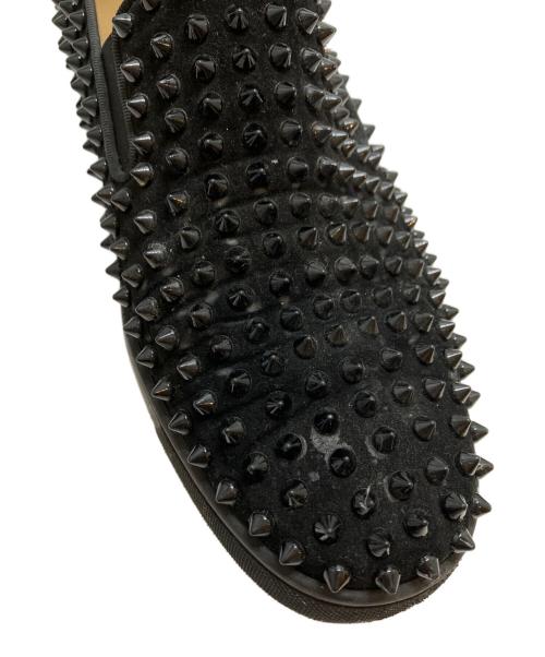 Christian Louboutin（クリスチャン・ルブタン）Christian Louboutin (クリスチャン・ルブタン) ROLLER BOAT/スタッズスリッポン ブラック サイズ:43の古着・服飾アイテム