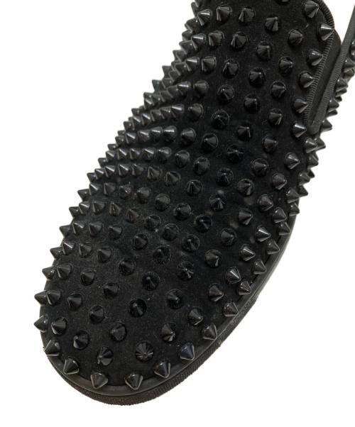 Christian Louboutin（クリスチャン・ルブタン）Christian Louboutin (クリスチャン・ルブタン) ROLLER BOAT/スタッズスリッポン ブラック サイズ:43の古着・服飾アイテム