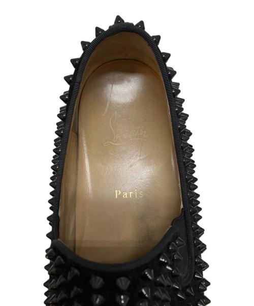 Christian Louboutin（クリスチャン・ルブタン）Christian Louboutin (クリスチャン・ルブタン) ROLLER BOAT/スタッズスリッポン ブラック サイズ:43の古着・服飾アイテム
