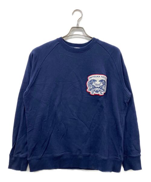 Onitsuka Tiger（オニツカタイガー）Onitsuka Tiger (オニツカタイガー) SWEAT TOP ネイビー サイズ:Sの古着・服飾アイテム