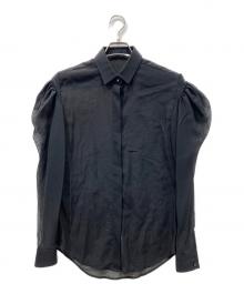 Saint Laurent Paris（サンローランパリ）の古着「シアーウールシャツ」｜ブラック