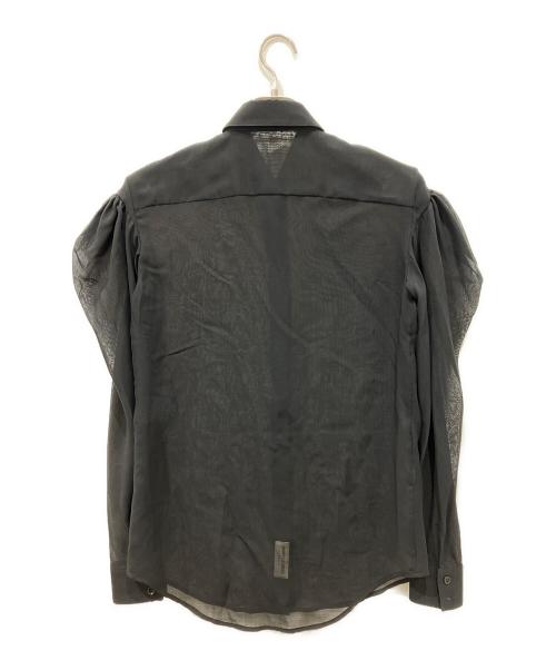 Saint Laurent Paris（サンローランパリ）Saint Laurent Paris (サンローランパリ) シアーウールシャツ ブラック サイズ:36の古着・服飾アイテム
