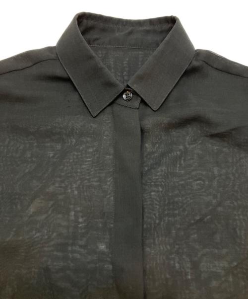 Saint Laurent Paris（サンローランパリ）Saint Laurent Paris (サンローランパリ) シアーウールシャツ ブラック サイズ:36の古着・服飾アイテム
