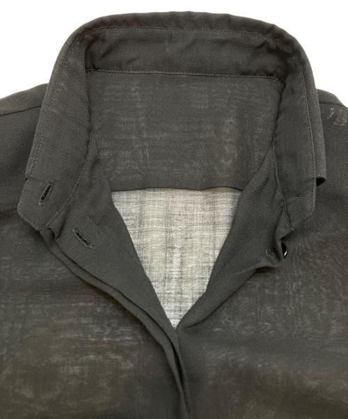 Saint Laurent Paris（サンローランパリ）Saint Laurent Paris (サンローランパリ) シアーウールシャツ ブラック サイズ:36の古着・服飾アイテム