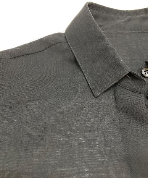 Saint Laurent Paris（サンローランパリ）Saint Laurent Paris (サンローランパリ) シアーウールシャツ ブラック サイズ:36の古着・服飾アイテム
