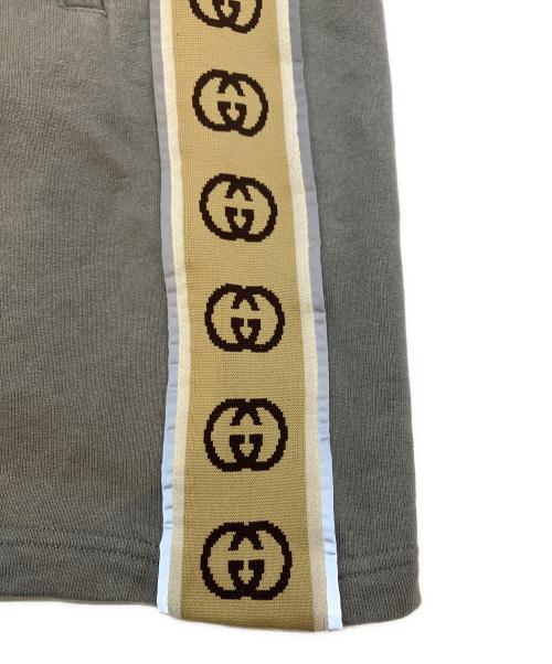 GUCCI（グッチ）GUCCI (グッチ) コットンジャージー サイドラインスウェットショーツ ベージュ サイズ:XSの古着・服飾アイテム