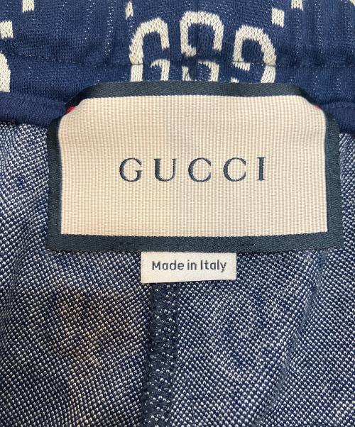 GUCCI（グッチ）GUCCI (グッチ) GG ジャガード ショートパンツ ネイビー サイズ:Ⅼの古着・服飾アイテム