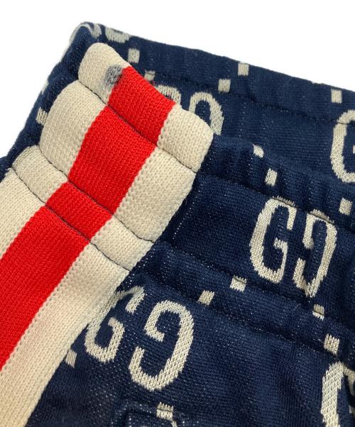 GUCCI（グッチ）GUCCI (グッチ) GG ジャガード ショートパンツ ネイビー サイズ:Ⅼの古着・服飾アイテム