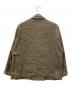 RNA-N (アールエヌエーエヌ) TWEEDY COTTON チェックダブルジャケット ブラウン サイズ:FREE 未使用品：9000円