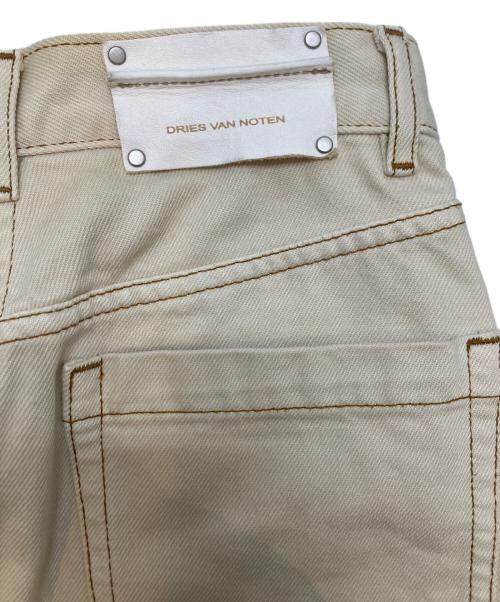 DRIES VAN NOTEN（ドリスヴァンノッテン）DRIES VAN NOTEN (ドリスヴァンノッテン) ホワイトデニムスカート アイボリー サイズ:表記なしの古着・服飾アイテム