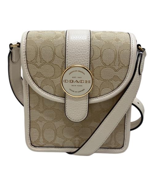 COACH（コーチ）COACH (コーチ) サウスロニー クロスボディ/ショルダーバッグ ベージュ サイズ:表記なしの古着・服飾アイテム
