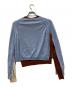 J.W.ANDERSON (ジェイダブリューアンダーソン) J.W.ANDERSON LAYERED CREW NECK JUNPER ブラウン×ブルー：8000円