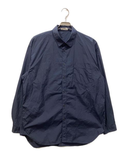 ATON（エイトン）ATON (エイトン) SUVIN BROAD WASHED SHIRT ネイビー サイズ:XLの古着・服飾アイテム