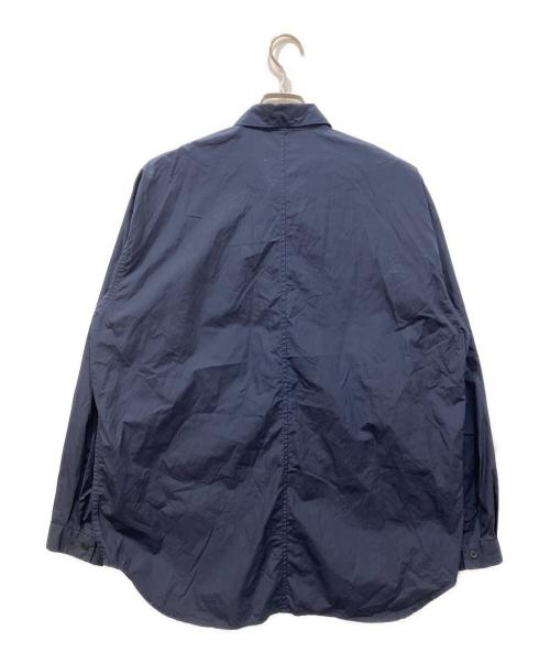 ATON（エイトン）ATON (エイトン) SUVIN BROAD WASHED SHIRT ネイビー サイズ:XLの古着・服飾アイテム