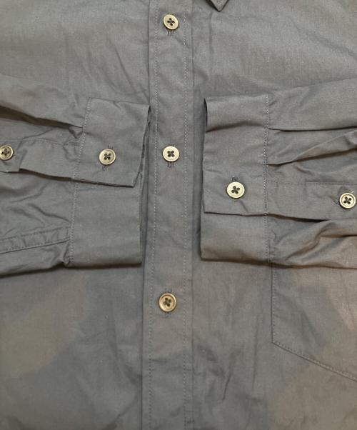 ATON（エイトン）ATON (エイトン) SUVIN BROAD WASHED SHIRT ネイビー サイズ:XLの古着・服飾アイテム