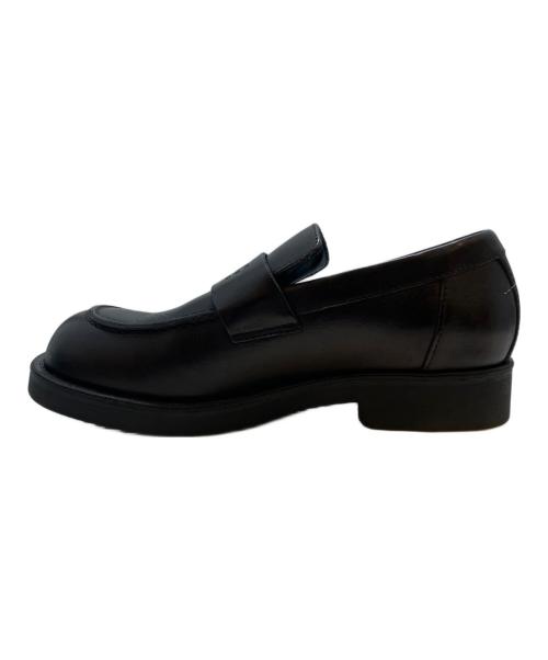 MM6 Maison Margiela（エムエムシックスメゾンマルジェラ）MM6 Maison Margiela (エムエムシックスメゾンマルジェラ) シティ バイカーローファ- ブラック サイズ:40の古着・服飾アイテム