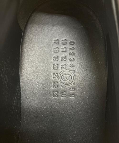 MM6 Maison Margiela（エムエムシックスメゾンマルジェラ）MM6 Maison Margiela (エムエムシックスメゾンマルジェラ) シティ バイカーローファ- ブラック サイズ:40の古着・服飾アイテム