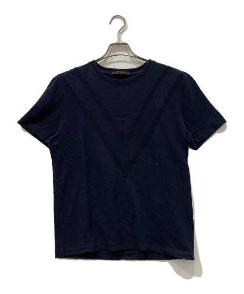 LOUIS VUITTON（ルイ ヴィトン）LOUIS VUITTON (ルイ ヴィトン) VデザインTシャツ ネイビー サイズ:Mの古着・服飾アイテム