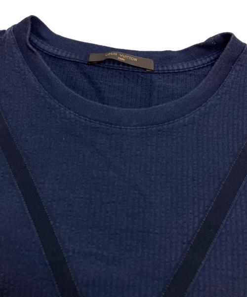 LOUIS VUITTON（ルイ ヴィトン）LOUIS VUITTON (ルイ ヴィトン) VデザインTシャツ ネイビー サイズ:Mの古着・服飾アイテム