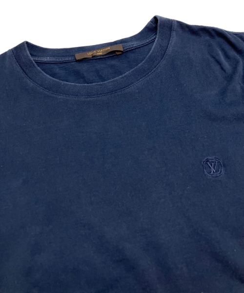 LOUIS VUITTON（ルイ ヴィトン）LOUIS VUITTON (ルイ ヴィトン) サークルLV刺繍入りクルーネック半袖Tシャツ ネイビー サイズ:Mの古着・服飾アイテム