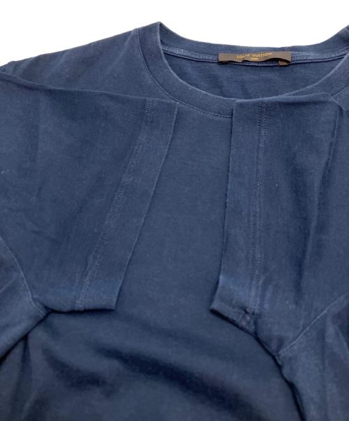 LOUIS VUITTON（ルイ ヴィトン）LOUIS VUITTON (ルイ ヴィトン) サークルLV刺繍入りクルーネック半袖Tシャツ ネイビー サイズ:Mの古着・服飾アイテム