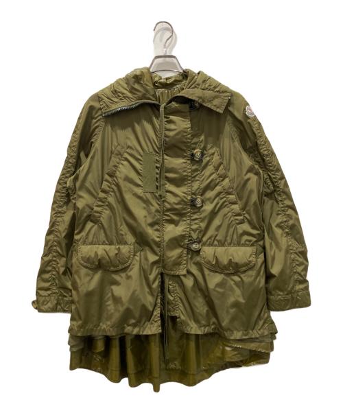MONCLER（モンクレール）MONCLER (モンクレール) sacai (サカイ) ナイロンジャケット グリーン サイズ:0(XS〜S相当)の古着・服飾アイテム