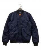 DIESELディーゼル）の古着「MA-1ジャケット」｜ネイビー