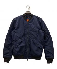 DIESEL（ディーゼル）の古着「MA-1ジャケット」｜ネイビー