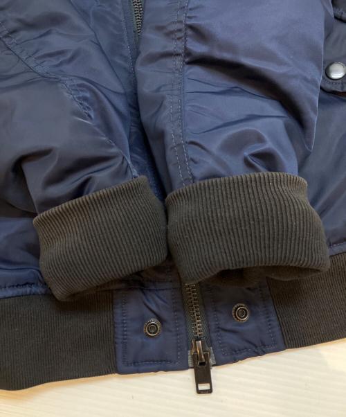DIESEL（ディーゼル）DIESEL (ディーゼル) MA-1ジャケット ネイビー サイズ:Mの古着・服飾アイテム