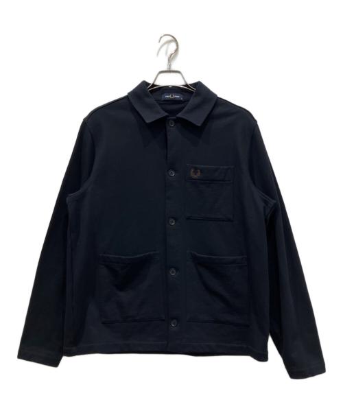 FRED PERRY（フレッドペリー）FRED PERRY (フレッドペリー) HEAVYWEIGHT SWEAT OVERSHIRT ネイビー サイズ:Mの古着・服飾アイテム