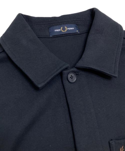 FRED PERRY（フレッドペリー）FRED PERRY (フレッドペリー) HEAVYWEIGHT SWEAT OVERSHIRT ネイビー サイズ:Mの古着・服飾アイテム