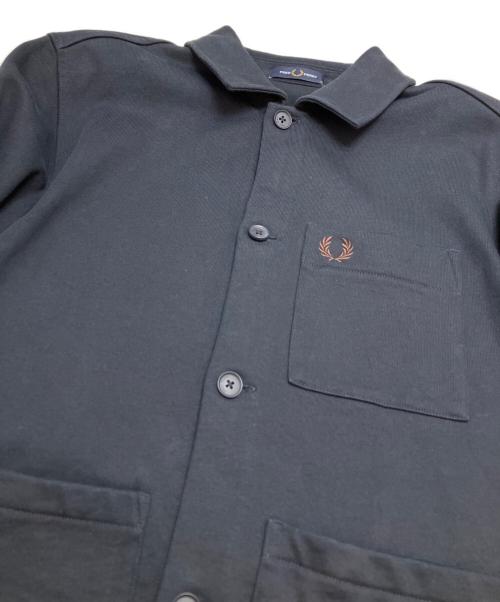 FRED PERRY（フレッドペリー）FRED PERRY (フレッドペリー) HEAVYWEIGHT SWEAT OVERSHIRT ネイビー サイズ:Mの古着・服飾アイテム