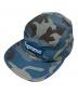 Supreme（シュプリーム）の古着「Camo Camp Cap/キャップ」｜ブルー